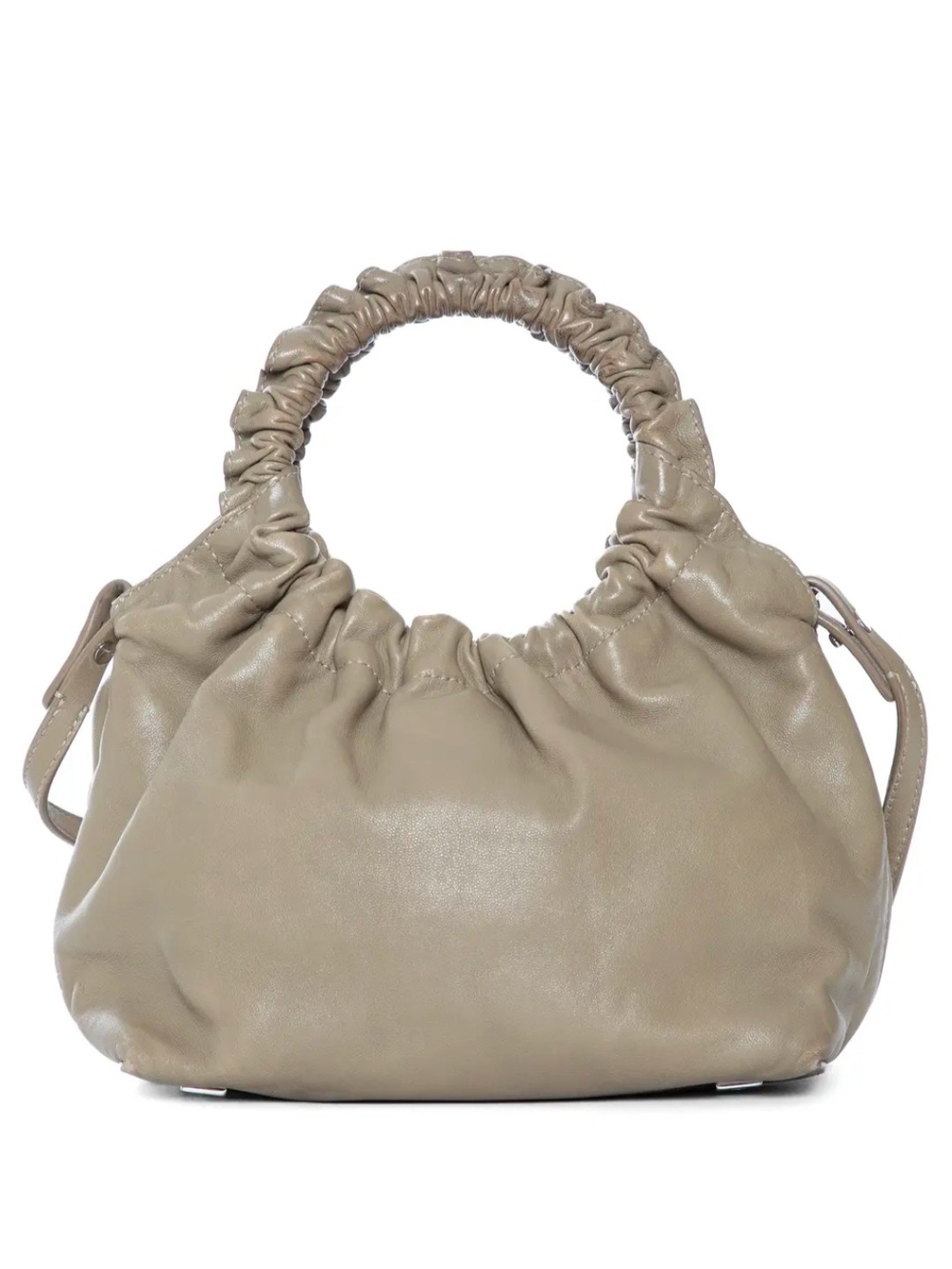 The ROW Ruched Handle Bag in Sage